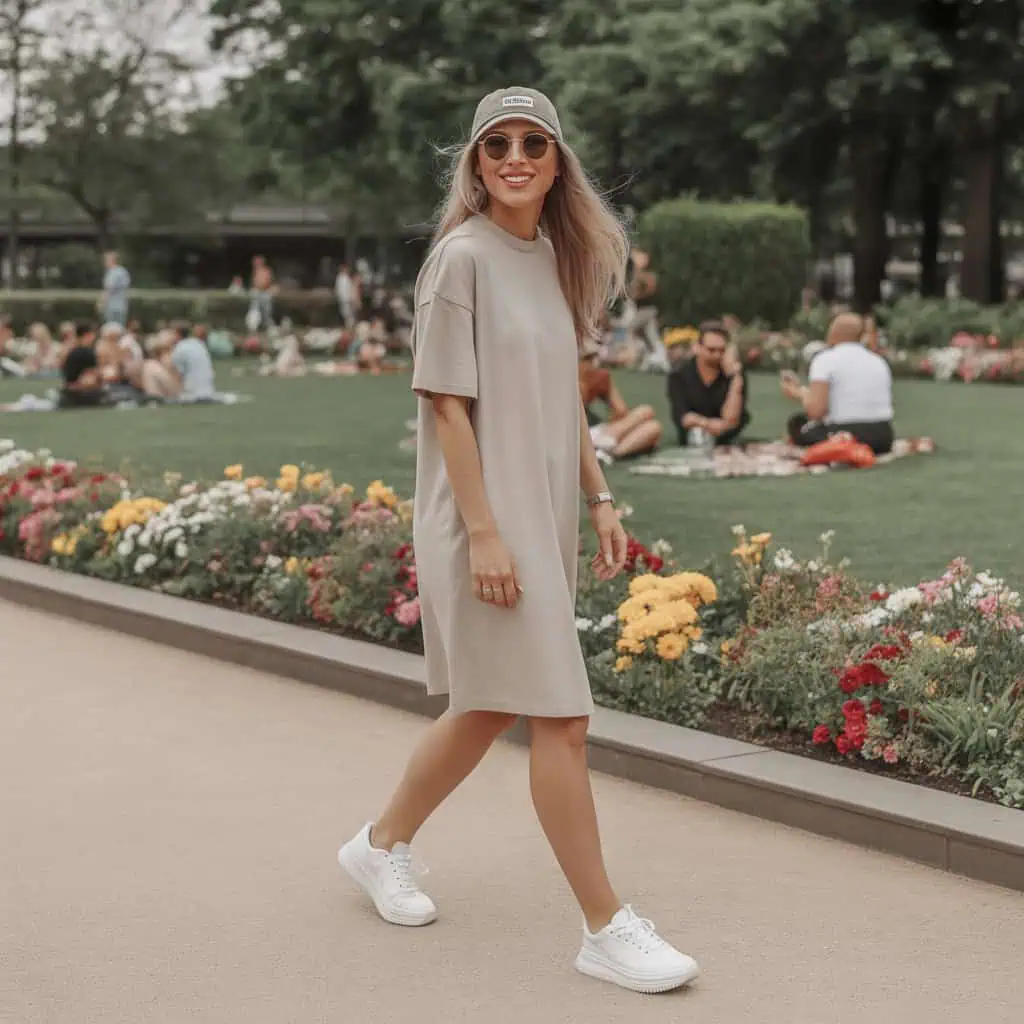 Image of a person wearing the described outfit/style