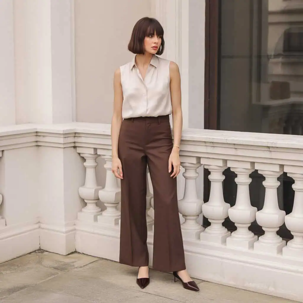 Image of a person wearing the described outfit/style