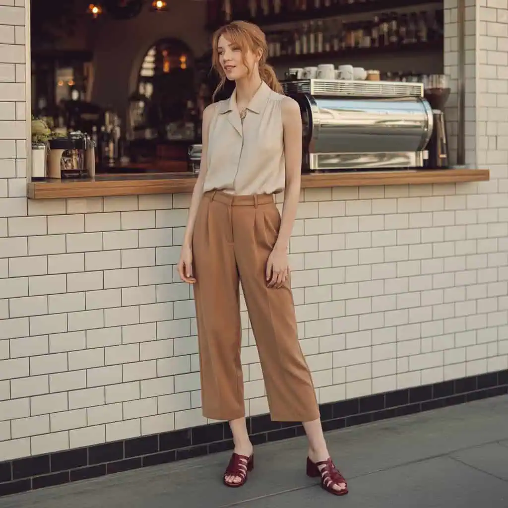 Image of a person wearing the described outfit/style