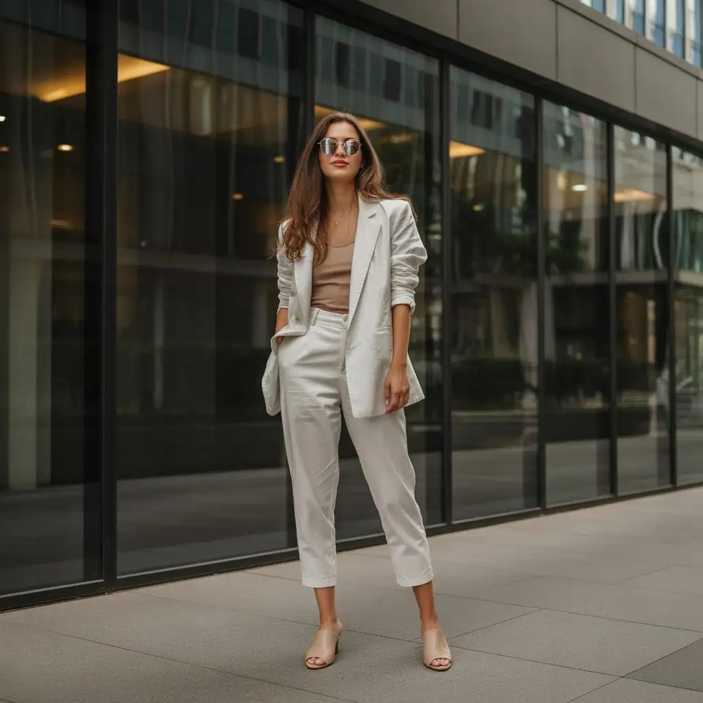 Image of a person wearing the described outfit/style