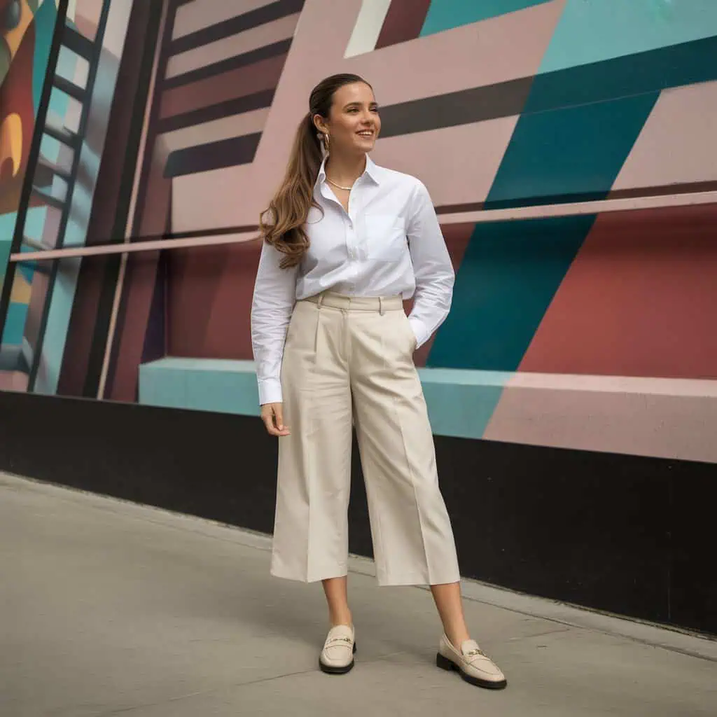 Image of a person wearing the described outfit/style