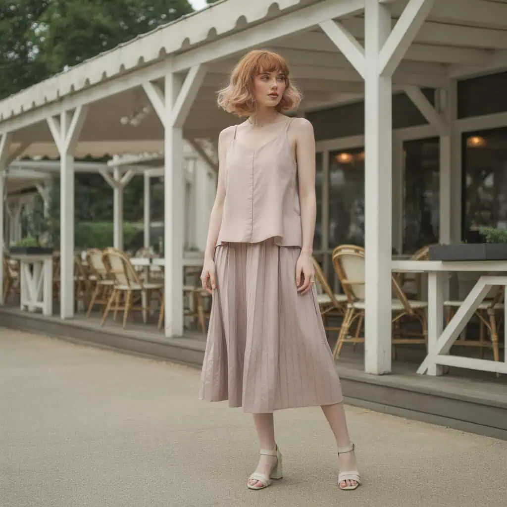 Image of a person wearing the described outfit/style