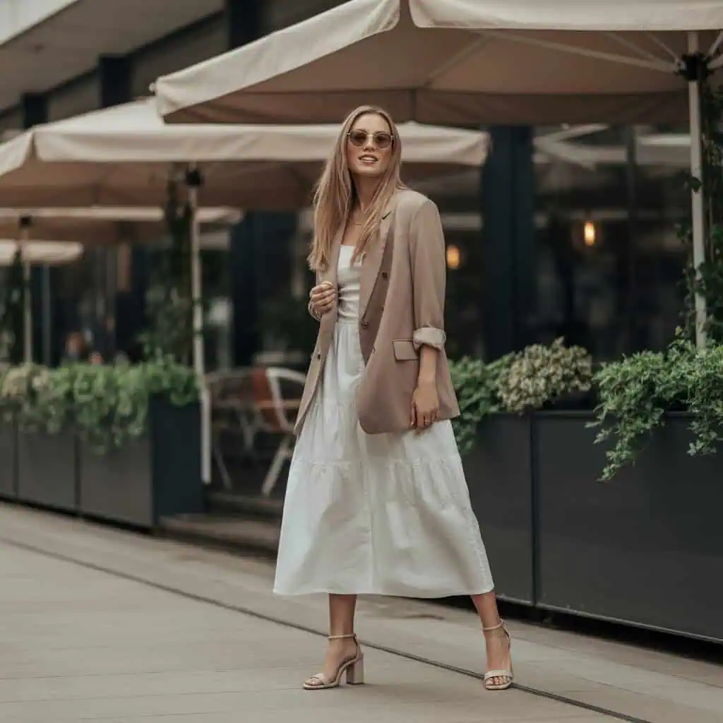 Image of a person wearing the described outfit/style