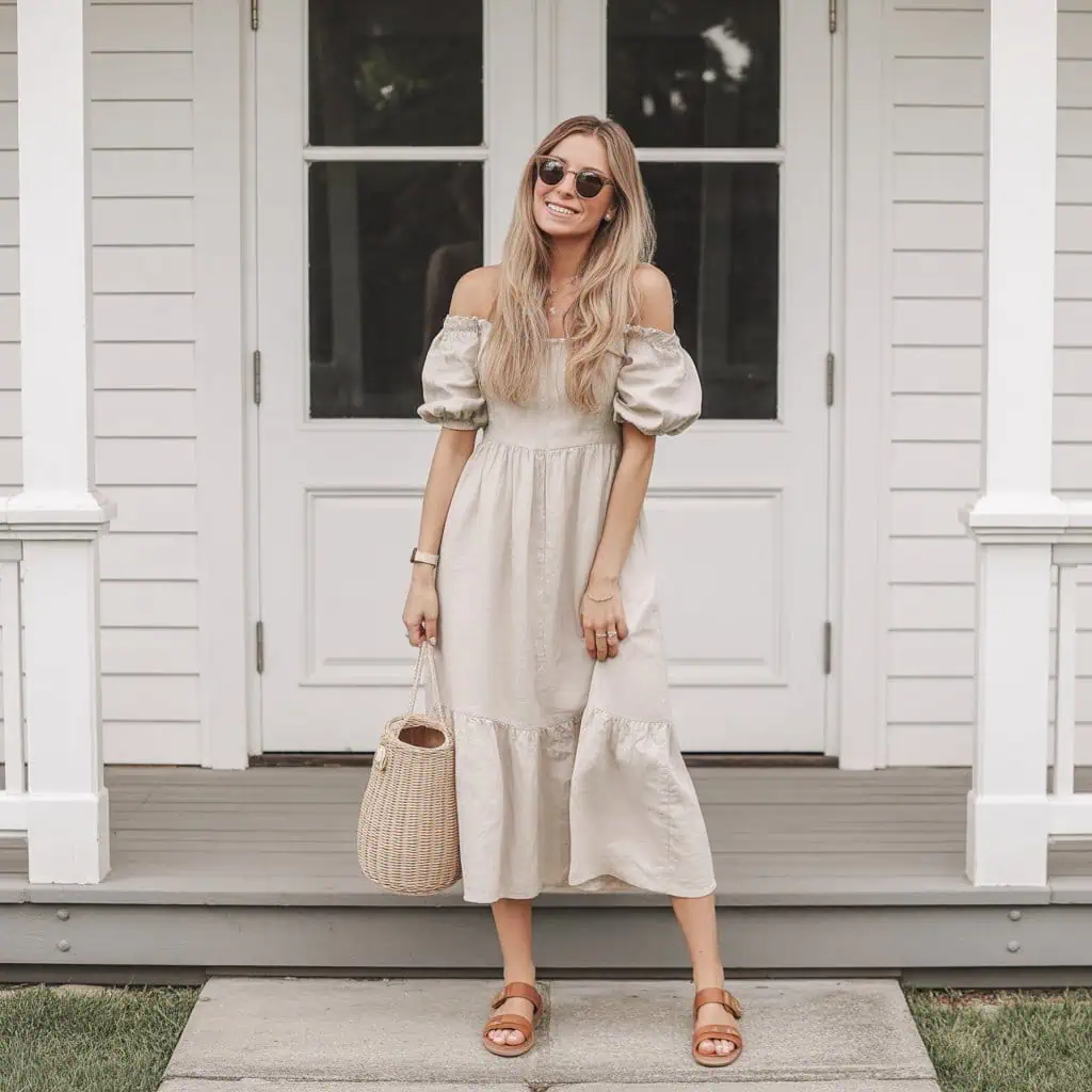 Image of a person wearing the described outfit/style