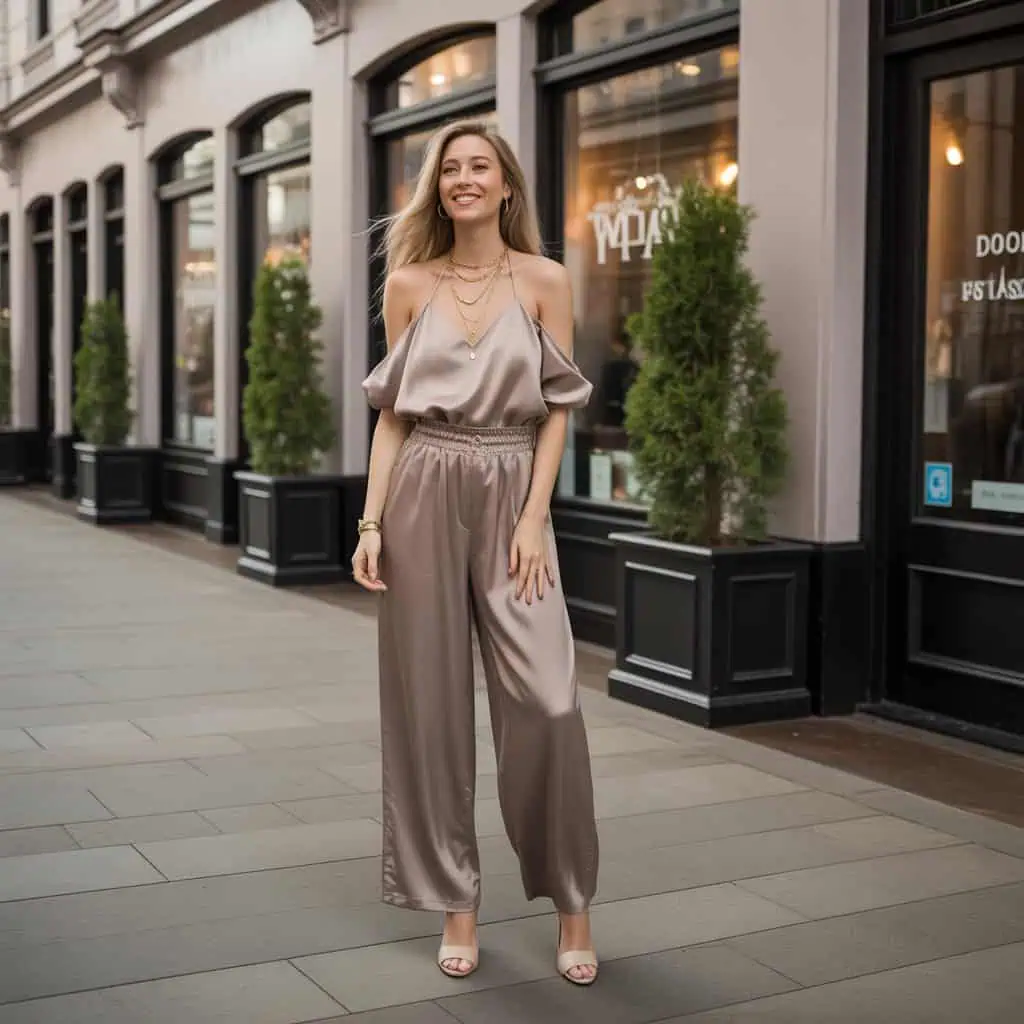 Image of a person wearing the described outfit/style