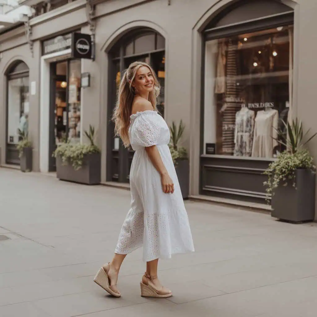 Image of a person wearing the described outfit/style