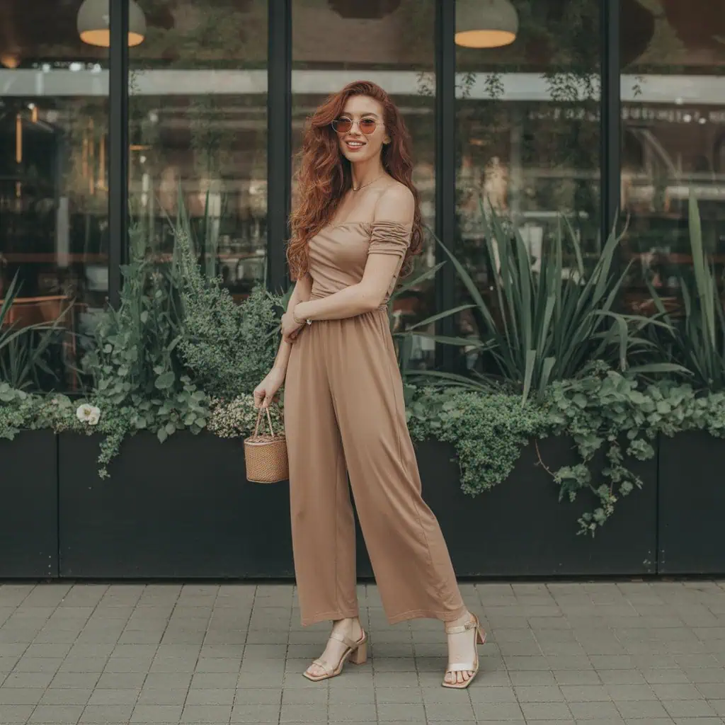 Image of a person wearing the described outfit/style