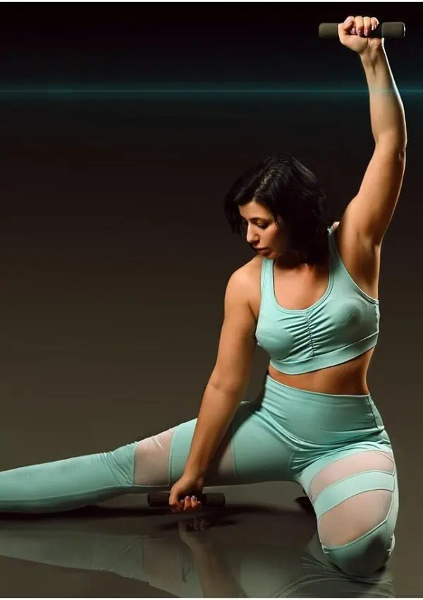 ai generated, woman, fitness, training, gym, adventure, sport, portrait, pose, stretch, exercise